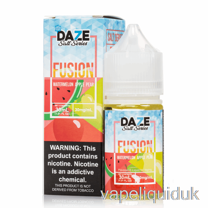ICED Watermelon Apple Pear - 7 Daze Fusion Salts - 30mL 50mg Vape Juice